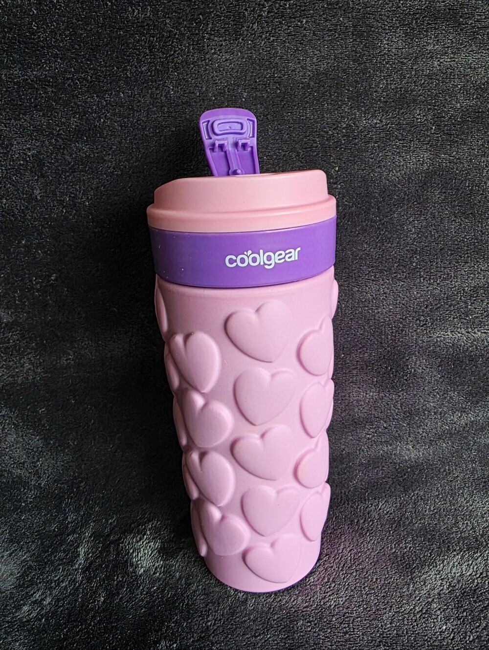 New Cool Gear 20 Oz Tumbler Hot & Cold Drinks Easy Cushion Grip Valentine's 2026